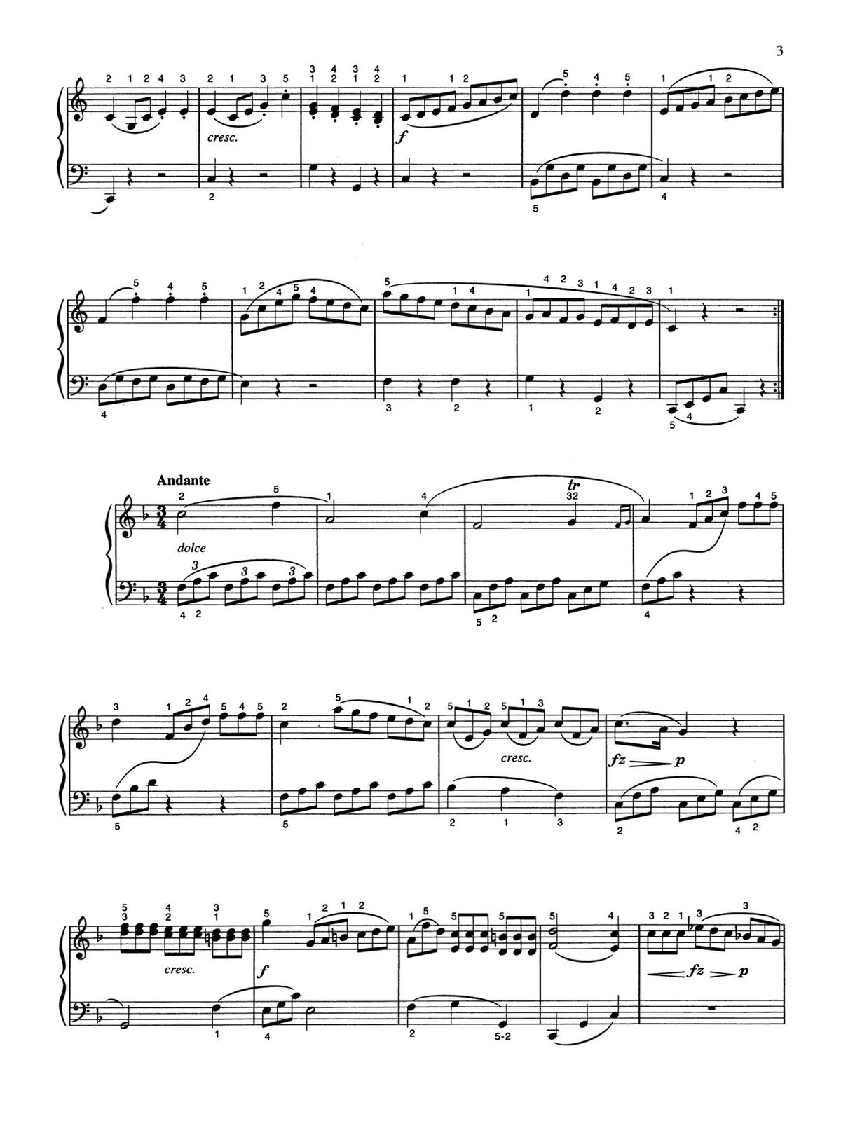 Clementi, 6 Sonatinas, Op.36-p03